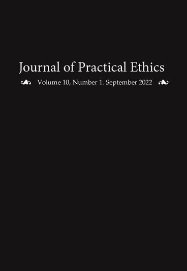Cover of Journal of Practical Ethics, Vol. 10, No. 1 | Liz Sanders | 9781607857976