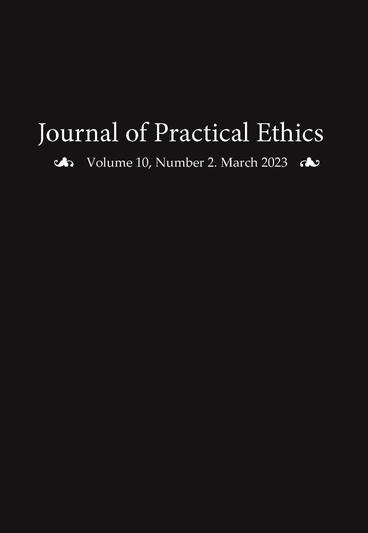 Cover of Journal of Practical Ethics, Vol. 10, No. 2 | Liz Sanders | 9781607858652