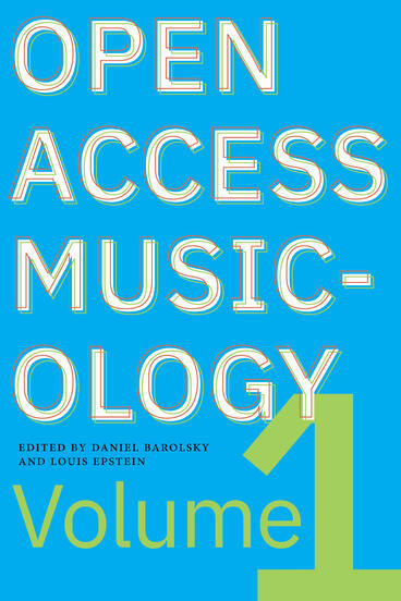 Cover of Open Access Musicology - Volume One